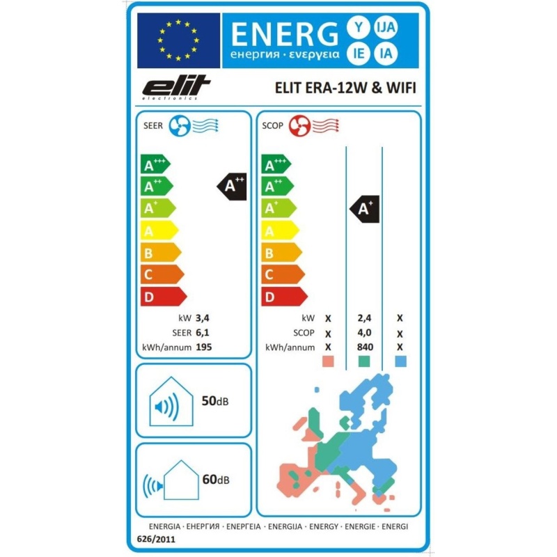 Klima uređaj Elit ERA-12RW WIFI