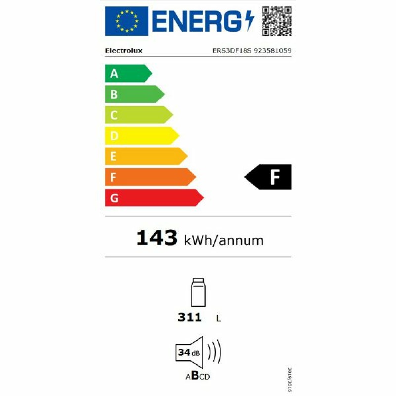 Electrolux Hladnjak ugradbeni ERS3DF18S DynamicAir