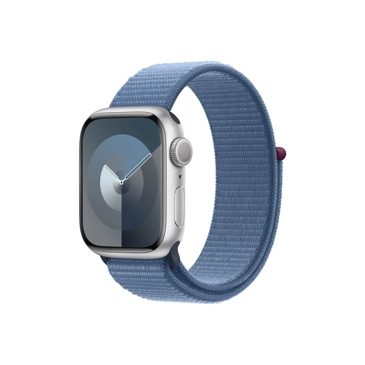 Apple Watch Series 9 GPS 41mm Silver aluminium case with Winter Blue sport loop