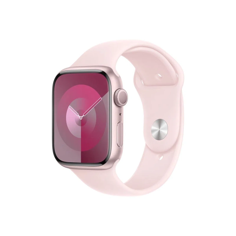 Apple Watch Series 9 GPS 45mm Pink aluminium case with Light Pink sport band - S/M
