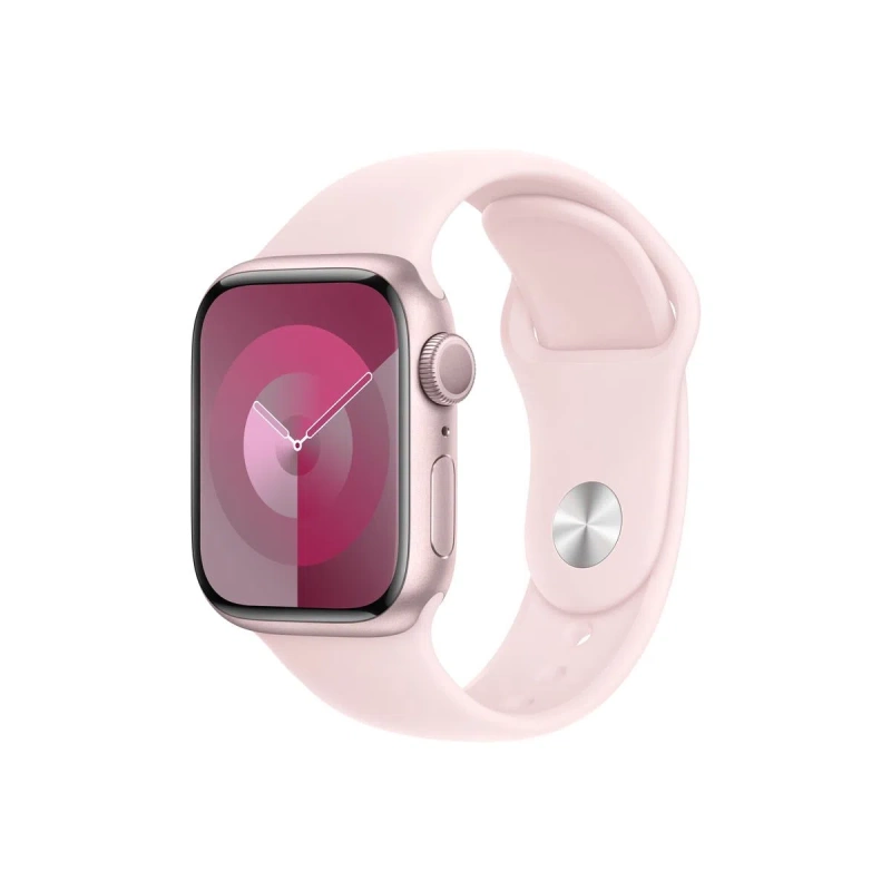 Apple Watch Series 9 GPS 41mm Pink aluminium case with Light Pink sport band - S/M