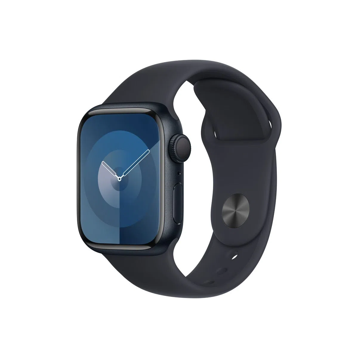 Apple Watch Series 9 GPS 41mm Midnight aluminium case with Midnight sport band - S/M