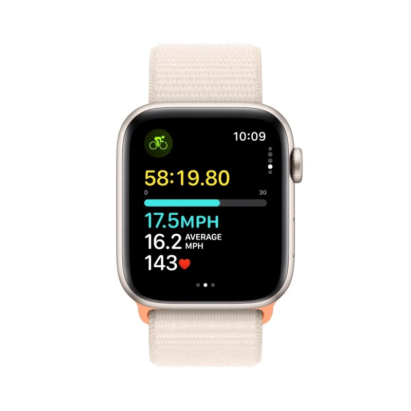 Apple Watch SE2 v2 GPS 44mm Starlight aluminium case with Starlight sport loop