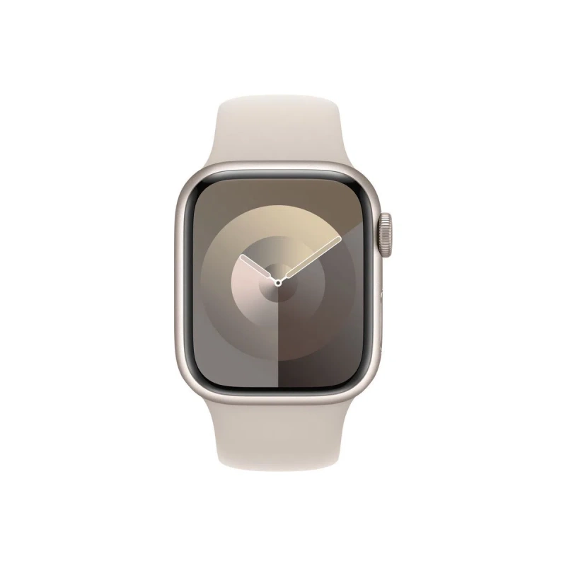 Apple Watch Series 9 GPS 41mm Starlight aluminium case with Starlight sport band - S/M