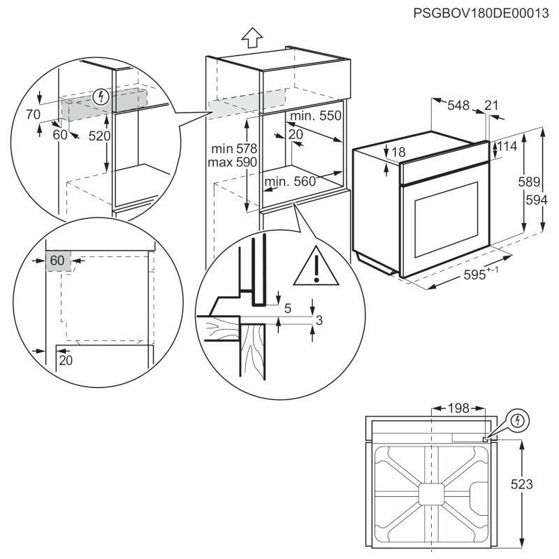 ELECTROLUX pećnica ugradbena EOC6P77X