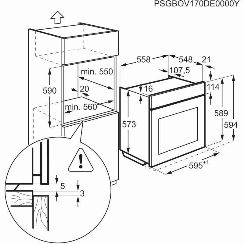 ELECTROLUX pećnica ugradbena EOC6P71X