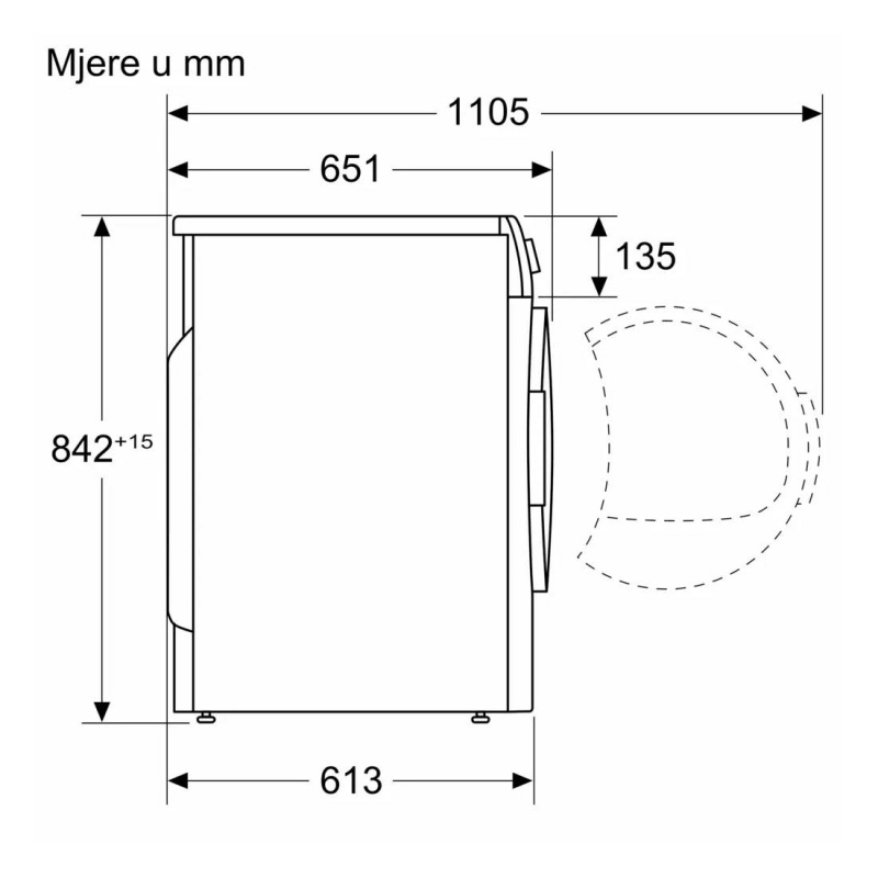 Bosch sušilica rublja WQB245B0BY (A+++)