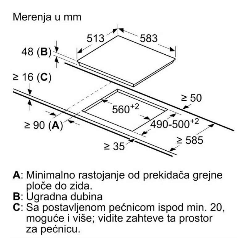 Bosch Staklokeramička ploča PKF645BB2E