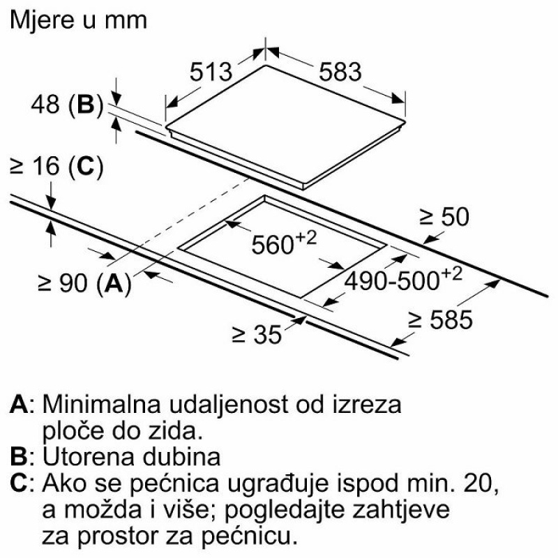 Bosch Staklokeramička ploča PKE645FP2E