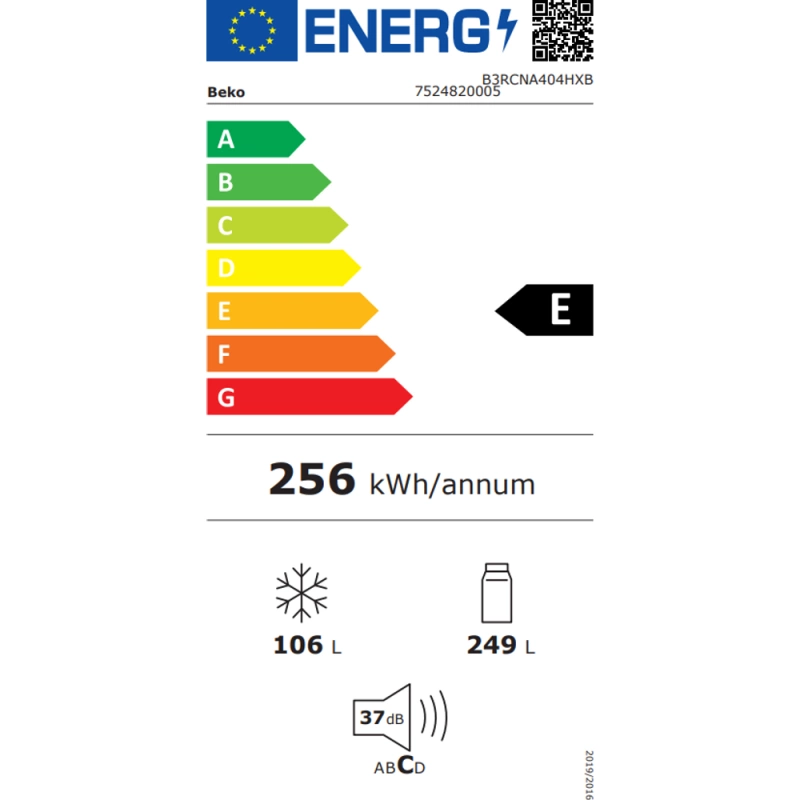 Beko B3RCNA404HXB kombinirani hladnjak