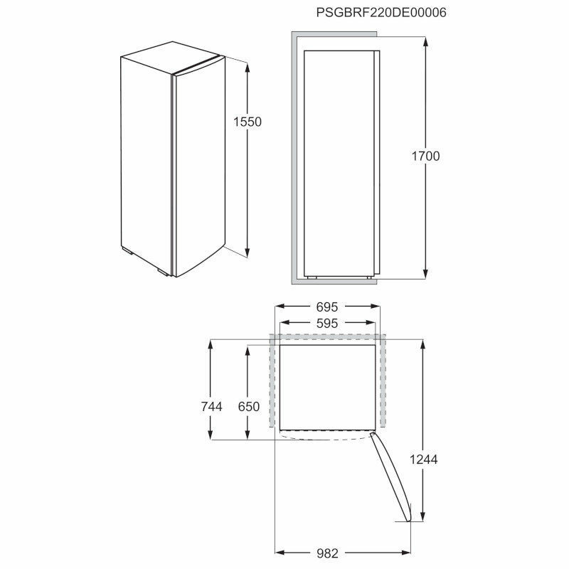 ELECTROLUX hladnjak LRB1DE33W