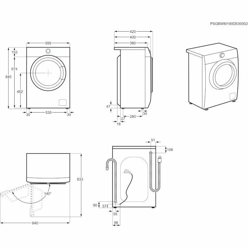 ELECTROLUX perilica rublja EW6SN226SI