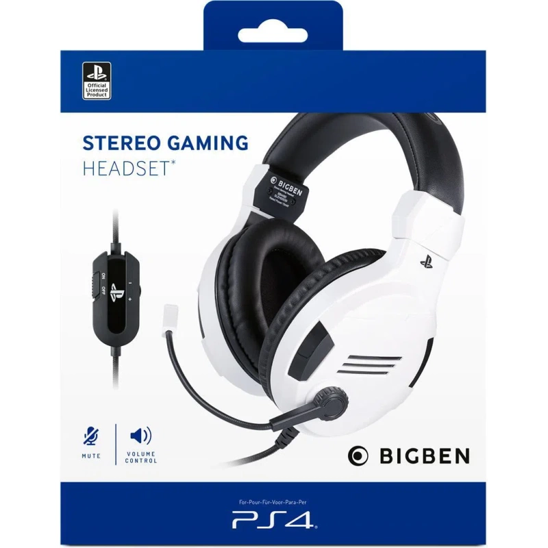 Bigben PS4 Stereo Gaming slusalice v3 White