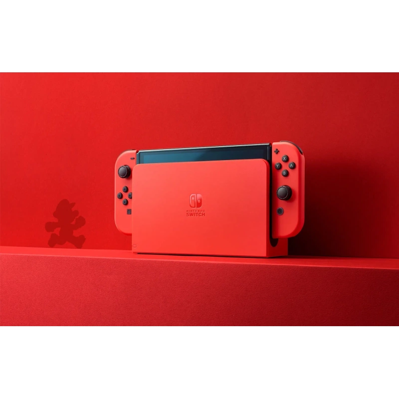 Nintendo Switch OLED Console - Red Joy-Con Super Mario Red Limited Edition