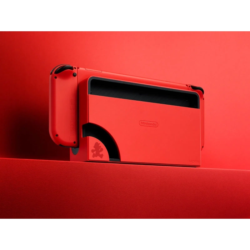 Nintendo Switch OLED Console - Red Joy-Con Super Mario Red Limited Edition