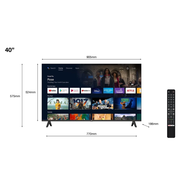 TCL 40'' 40S5400A Android TV