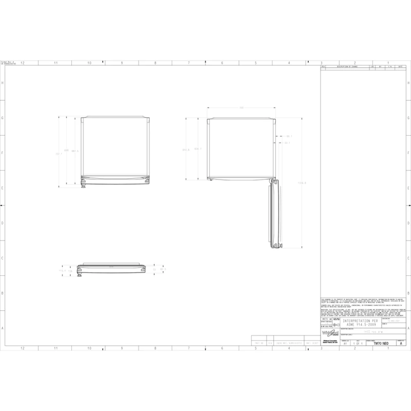 Whirlpool samostojeći hladnjak WT70E 831 X