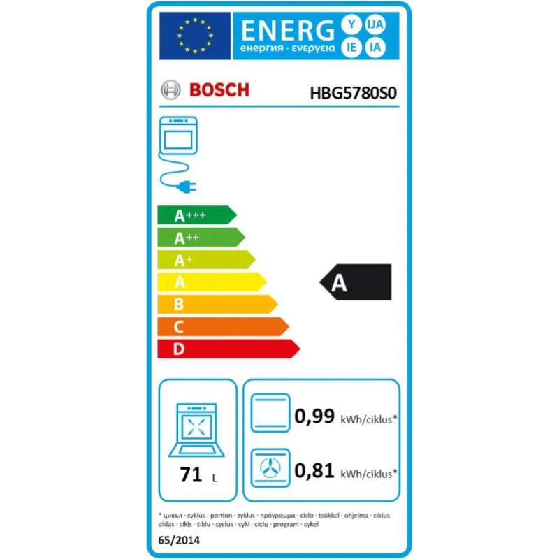 Bosch Pećnica ugradbena HBG5780S0