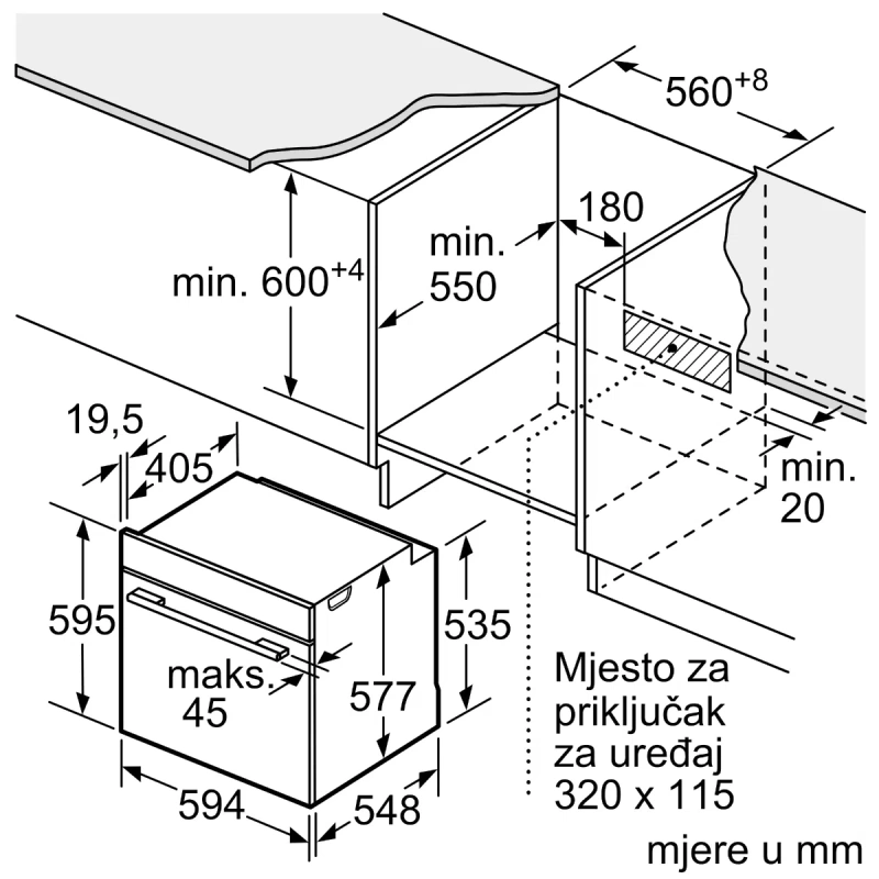 Bosch Pećnica ugradbena HBG7741B1