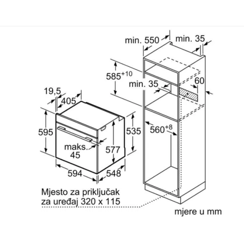 Bosch Pećnica ugradbena HSG636BB1