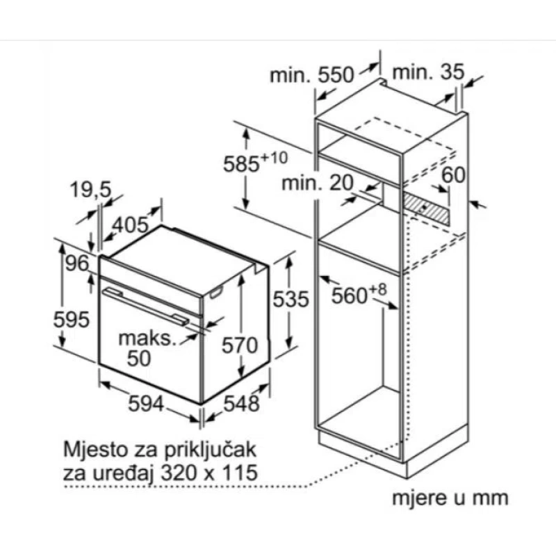 Bosch Pećnica ugradbena HBA573BS1