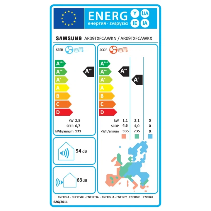 Klima uređaj 2,5kW Samsung Wind Free Comfort