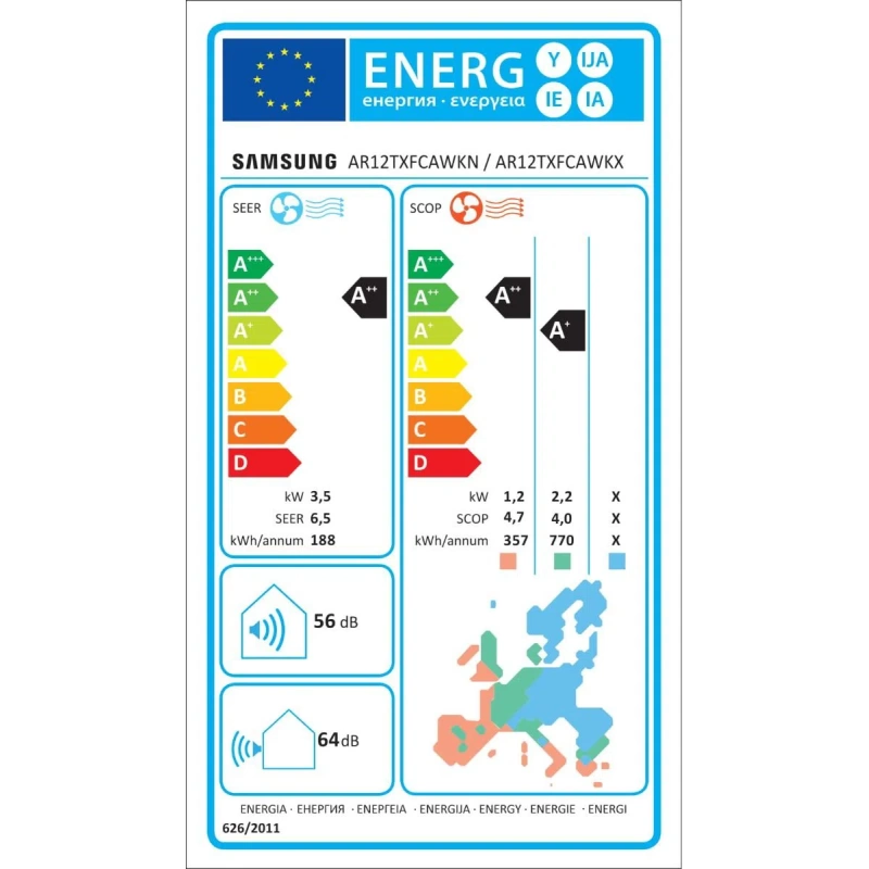 Klima uređaj 3,5kW Samsung Wind Free Comfort