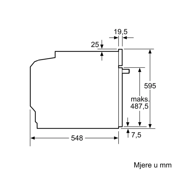 BOSCH pećnica ugradbena HRA518BS1