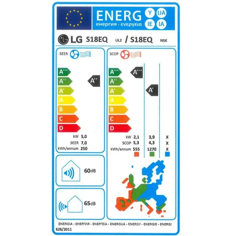 Klima uređaj LG 5,0kW Dualcool Standard