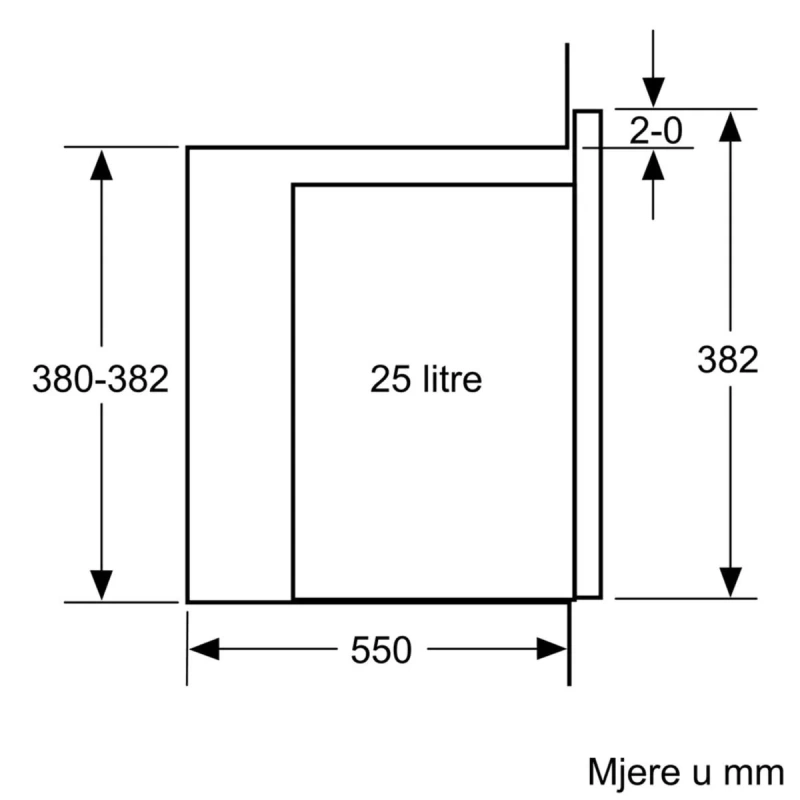 Bosch ugradbena mikrovalna pećnica BFL554MS0