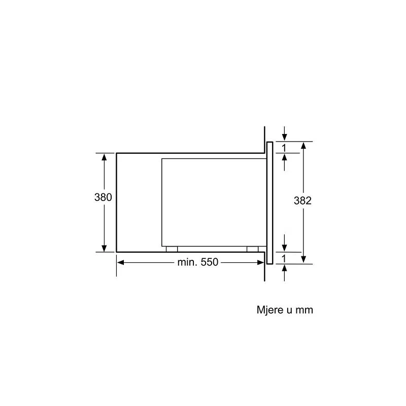 Bosch ugradbena Mikrovalna pećnica BFL554MB0