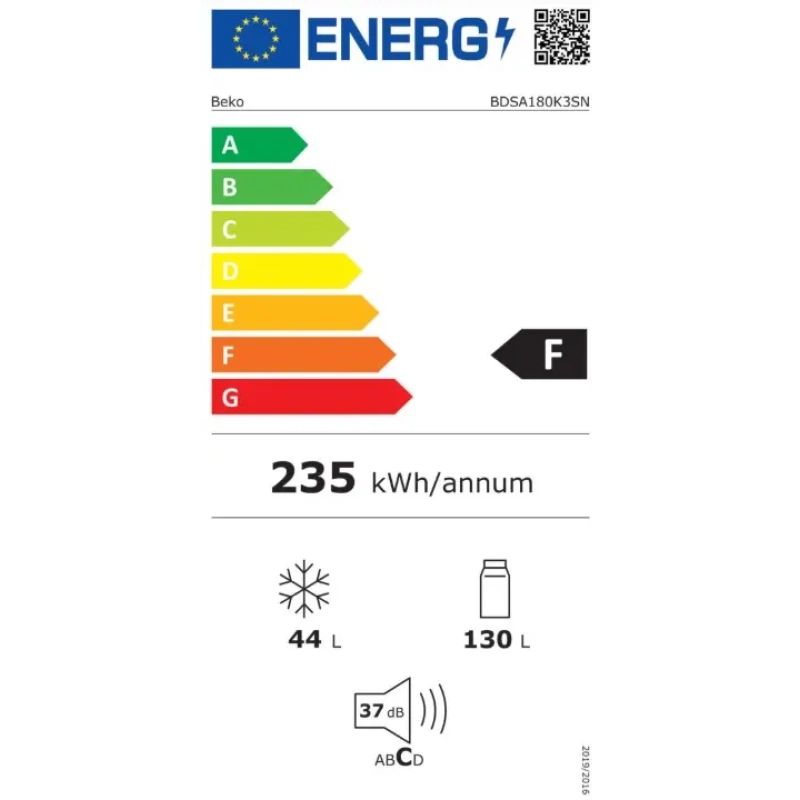 Beko ugradbeni kombinirani hladnjak BDSA180K3SN