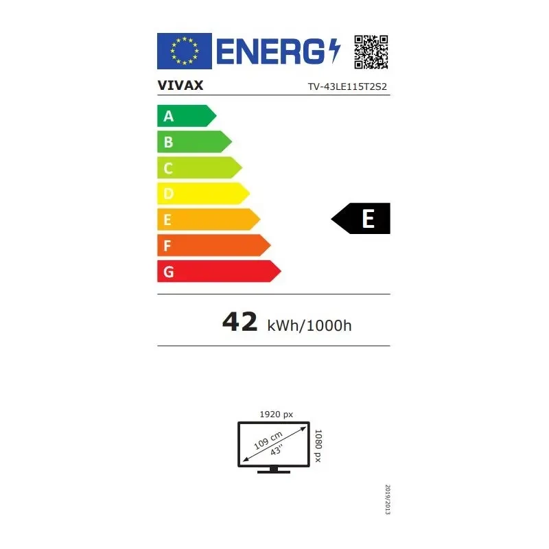 Vivax 43" Imago 43LE115T2S2 LED Full HD