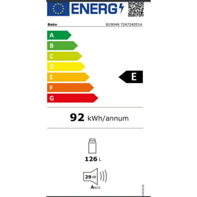 BEKO hladnjak ugradbeni B1904N