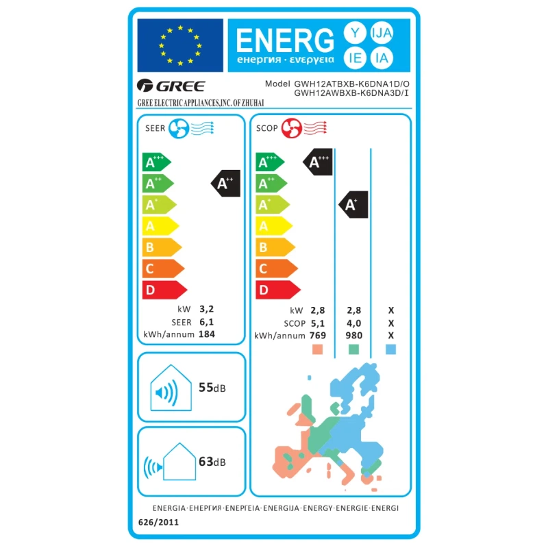 Klima uređaj 3,2kW Gree Cosmo Economical