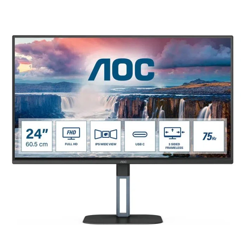 AOC Monitor 24" 24V5CE IPS FullHD DP USB-C zvučnici