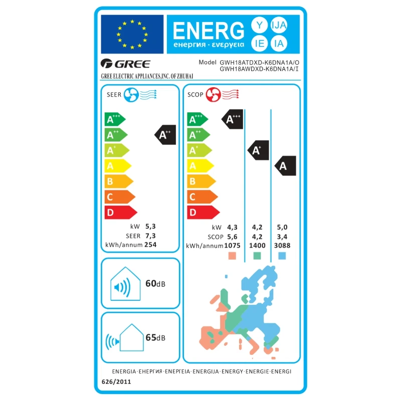 Klima uređaj 5,3kW Gree Cosmo Regular