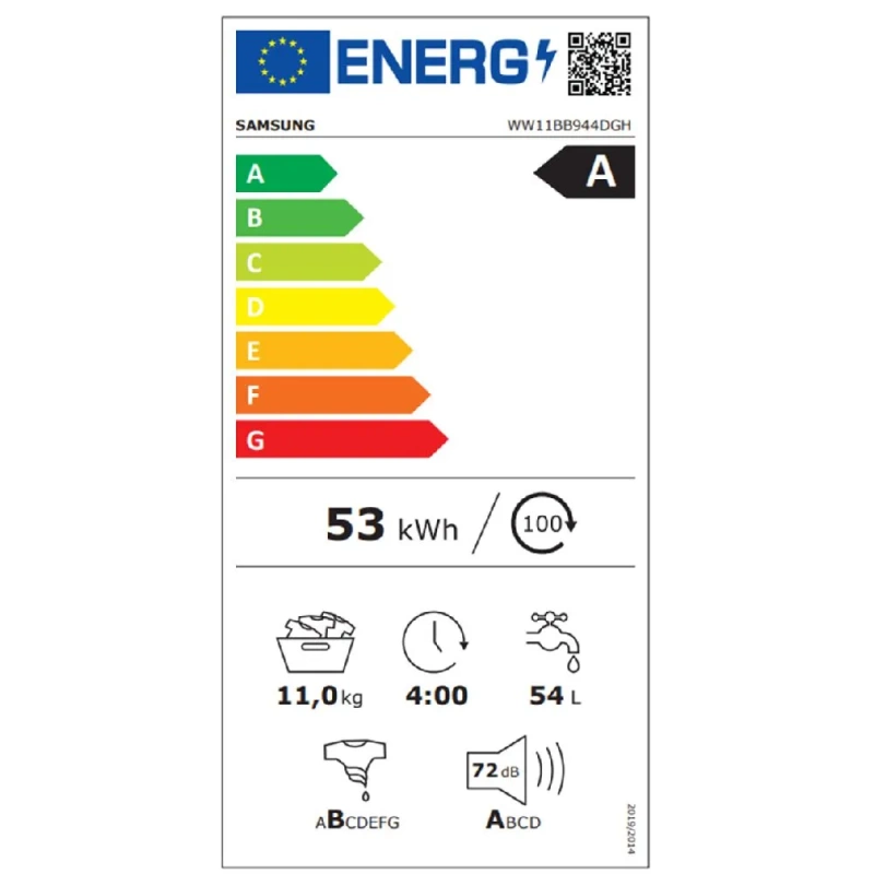 Samsung Perilica rublja WW11BB944DGHS7