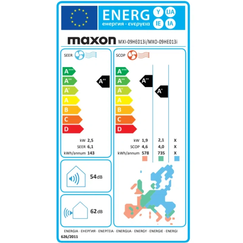 Klima uređaj 2,5kW Maxon ECO