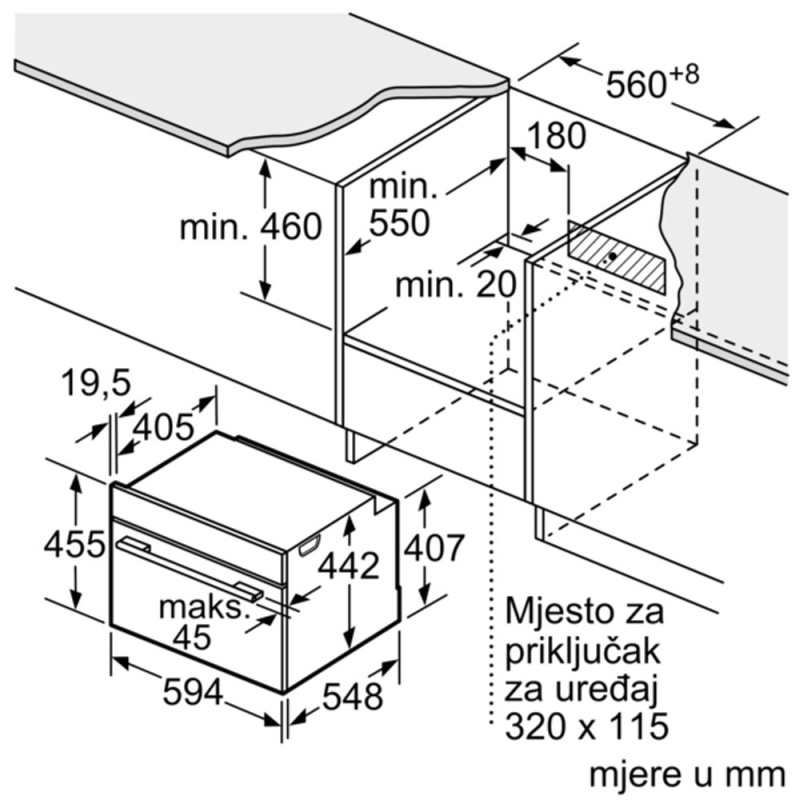 Bosch CDG714XB1 kombinirana kompaktna parna pećnica