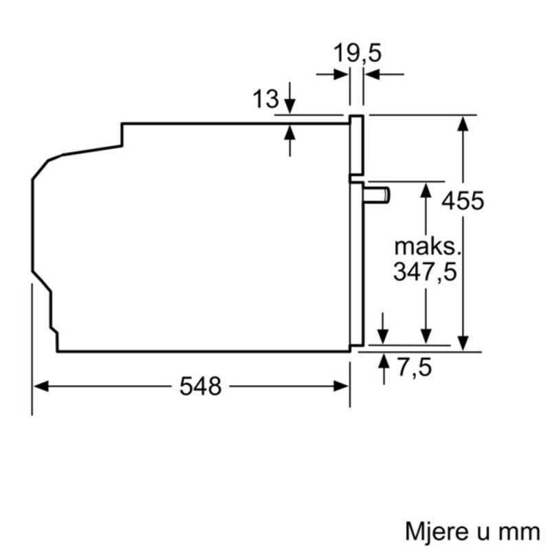 Bosch kompaktna pećnica s funkcijom mikrovalova CMG7361B1