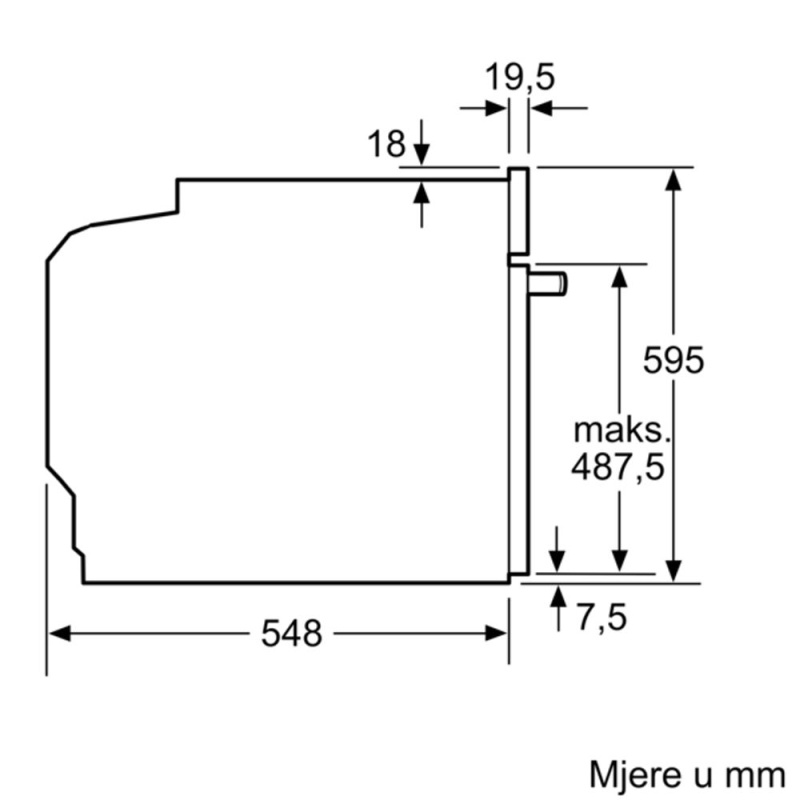 Bosch ugradbena pećnica HBG7764B1