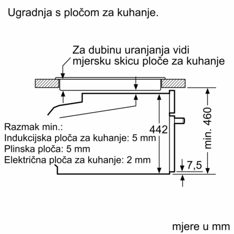 Bosch CSG7361B1 kombinirana kompaktna parna pećnica