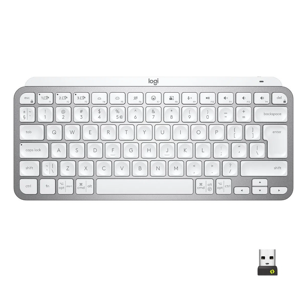 Logitech Tipkovnica MX Keys Mini bežična srebrna