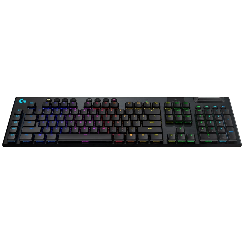 Logitech Tipkovnica G915 LIGHTSPEED, gaming, LIGHTSYNC RGB, mehanička-tactile, bežična, aluminijska, crna