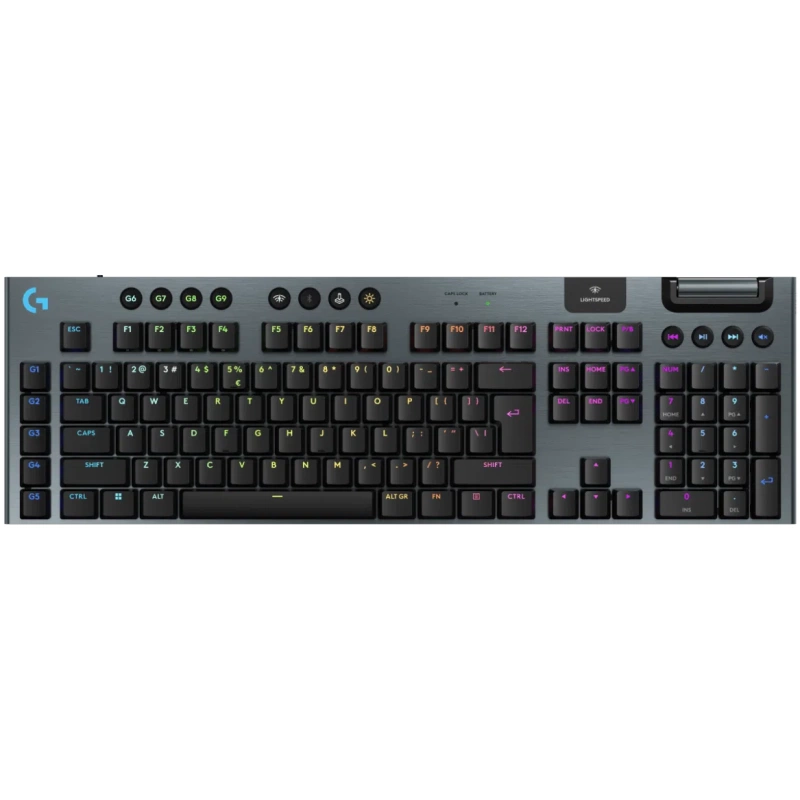 Logitech Tipkovnica G915 X LIGHTSPEED, gaming, LIGHTSYNC RGB, mehanička-tactile, bežična