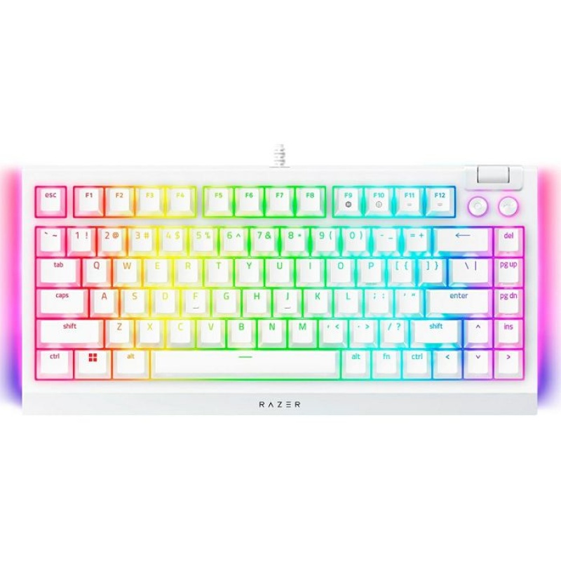 Razer Tipkovnica BlackWidow V4 75% White US SLO