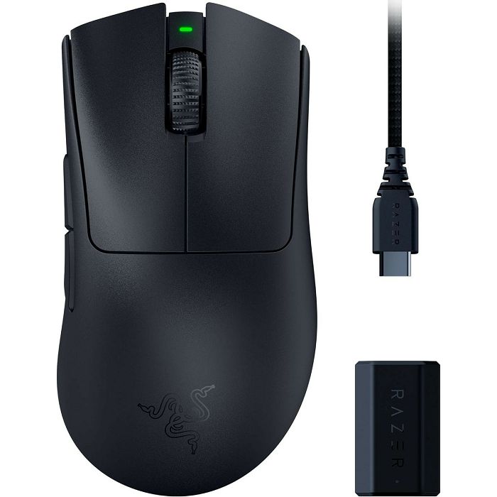 Razer Miš DeathAdder V3 Pro Black + HyperPolling Wireless Dongle