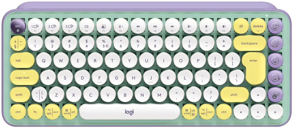 Logitech Tipkovnica POP Keys mehanička bežična ljubičasto-zelena