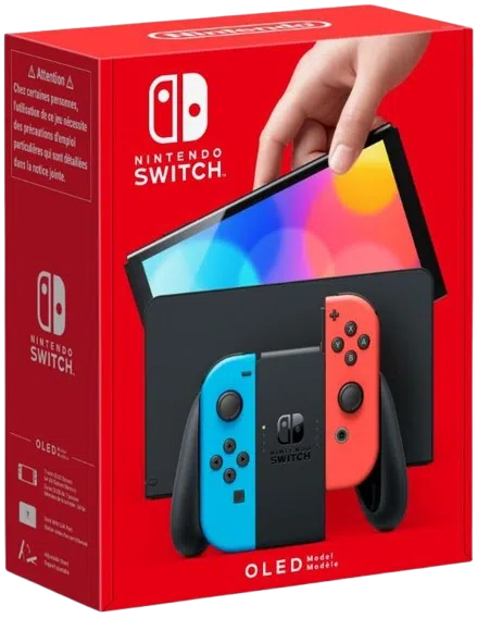 Nintendo Switch OLED Console - Red & Blue Joy-Con